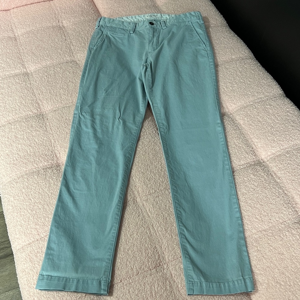 Men's Express Blue Skinny Fit Pants - 31/32